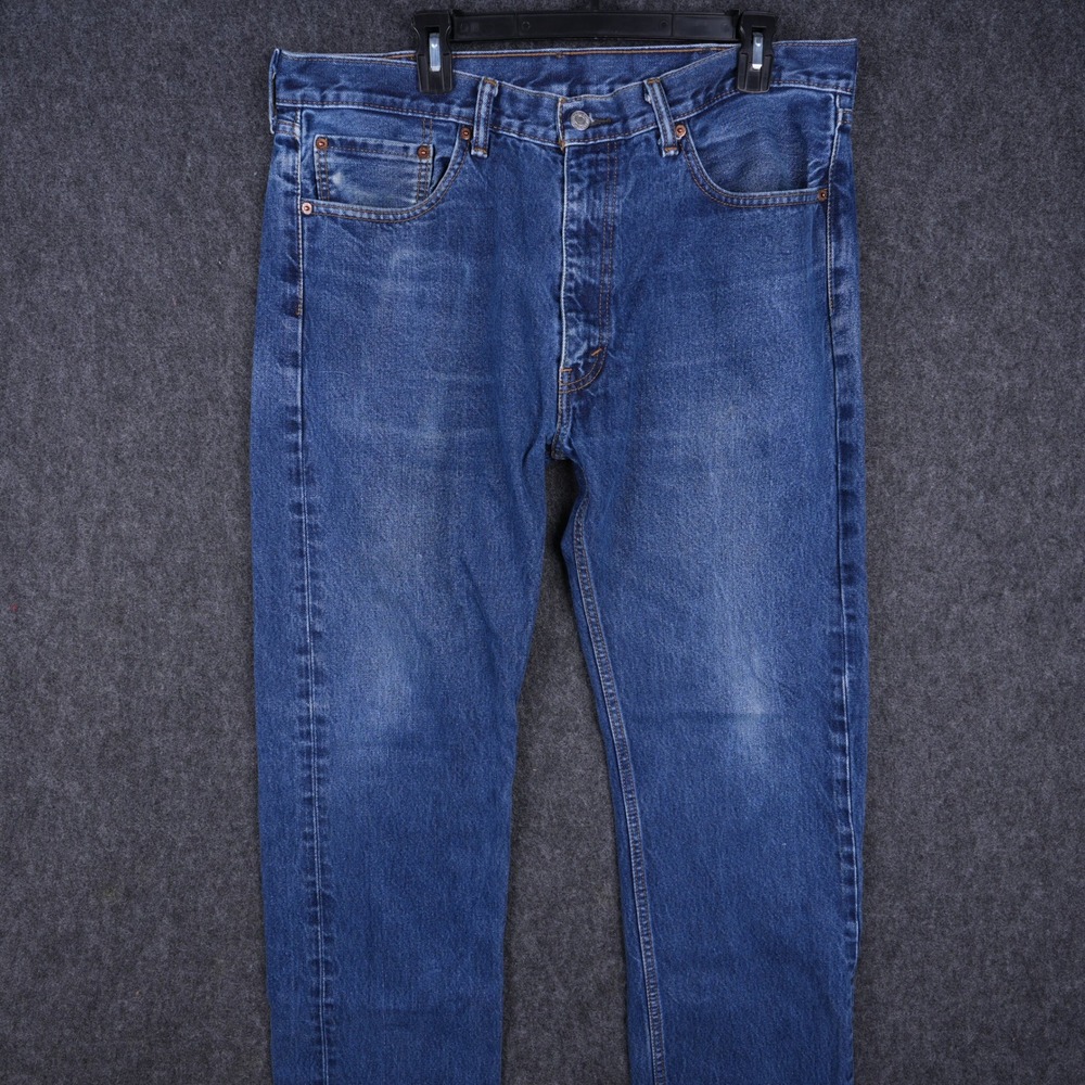 Vintage Levis 505 Regular Fit Jeans Mens 38x34 Blue Good Straight Leg 00505-0216